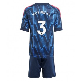 Dětské fotbalový komplet Arsenal Cristhian Mosquera #3 Venkovní košile 2025-26 Krátkým Rukávem